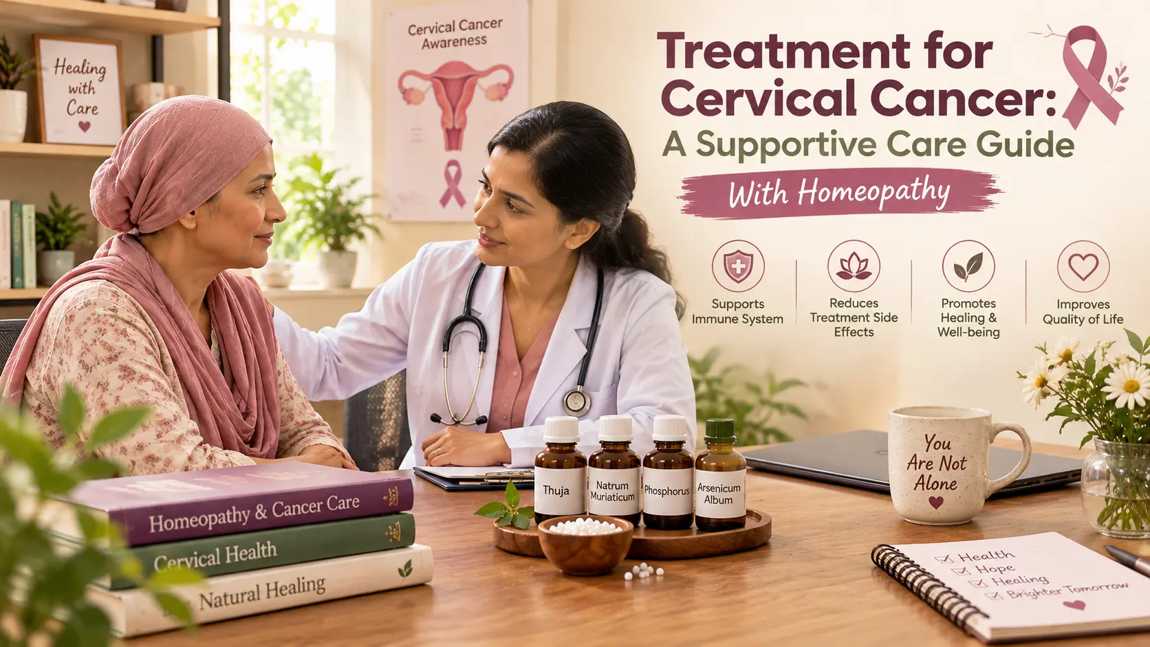Treatment for cervical cancer supportive care consultation for women at Viraj Veda Healthcare Amritsar