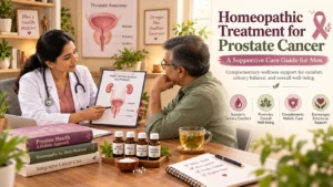 Homeopathic treatment for prostate cancer supportive care consultation for men at Viraj Veda Healthcare Amritsar