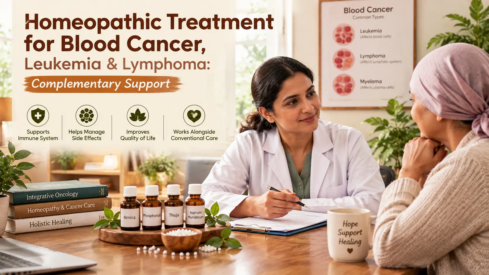 Homeopathic treatment for blood cancer complementary support for leukemia and lymphoma patients at Viraj Veda Healthcare Amritsar